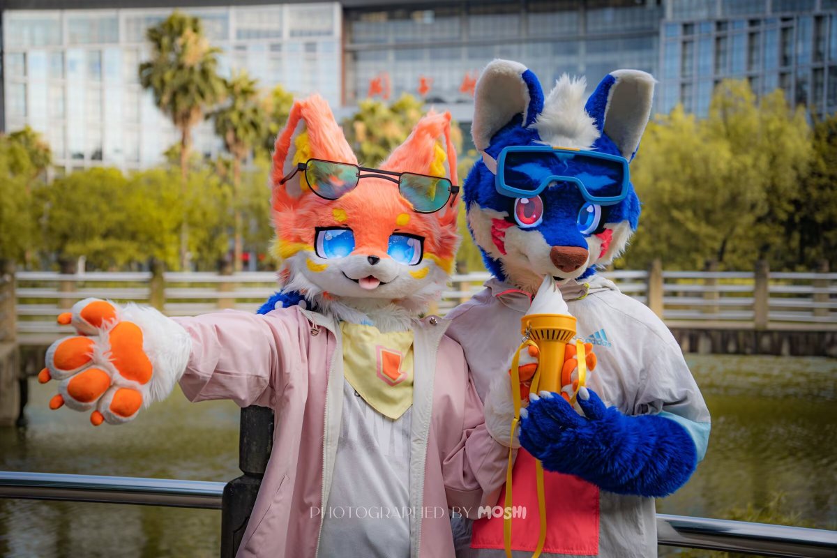Ceason47's tweet photo. #FursuitFriday
不想长大，是不是一种对现实的逃避呢～
🐺： @HLEndman
📷&amp;后期🎨： @moshi_22
地点：西南政法大学 https://t.co/1CLiIWqnmA