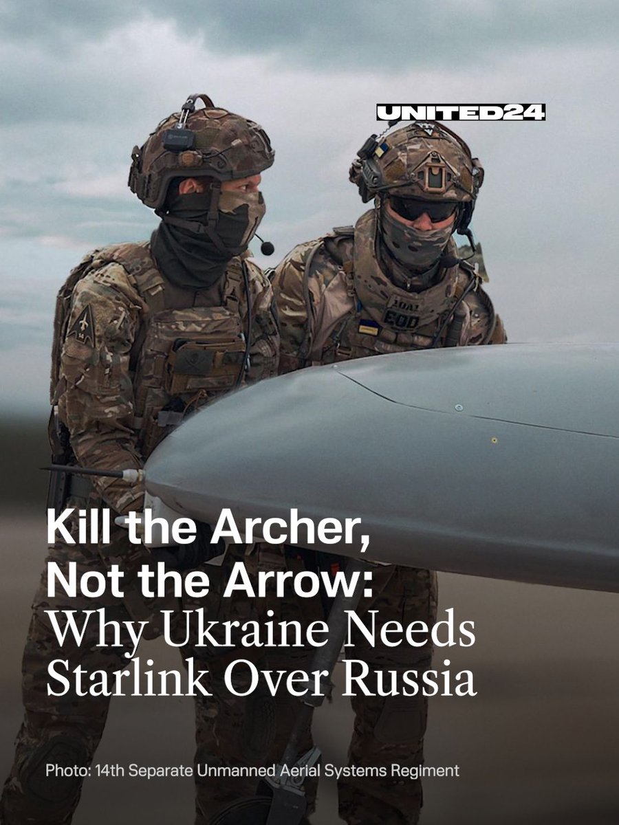 United24media's tweet photo. Ukraine needs @SpaceX's @Starlink access over Russia to save lives this winter.

🧵 1/4 ⬇️ https://t.co/5CuHDHqOvR