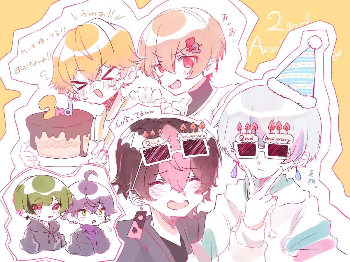 monya_kg's tweet photo. 4周年は時間なくて描けなかった( ᵕ̩̩⩊ᵕ̩̩ ) https://t.co/6eAdfqh103