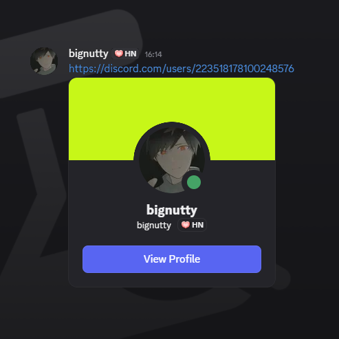 DiscordPreviews's tweet photo. Discord is working on Profile Embeds, which allow you to quickly share someone's profile with others in the chat! https://t.co/cg8pqMgLNJ