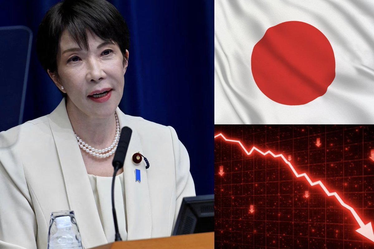 EBS_Q17's tweet photo. 🚨 JAPAN COULD CRASH THE MARKETS NEXT MONTH

🇯🇵 PM Takaichi is now calling for a rate hike next month as odds climbed to 72%.

Every rate hike makes the interest gap between the US and Japan smaller, increasing the yen carry unwind risk.

Are you prepared for what's coming next? https://t.co/FqdZvRVHPL