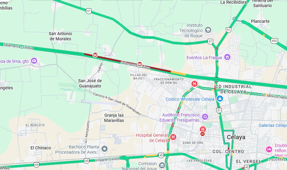Magdmx's tweet photo. BUENOS DIAS, EN LA AUTOPISTA QUERETARO - IRAPUATO CON DIRECCION A SALAMANCA SE VISUALIZA TRAFICO A QUE SE DEBE? @CAPUFE https://t.co/GGwCeiNVnP