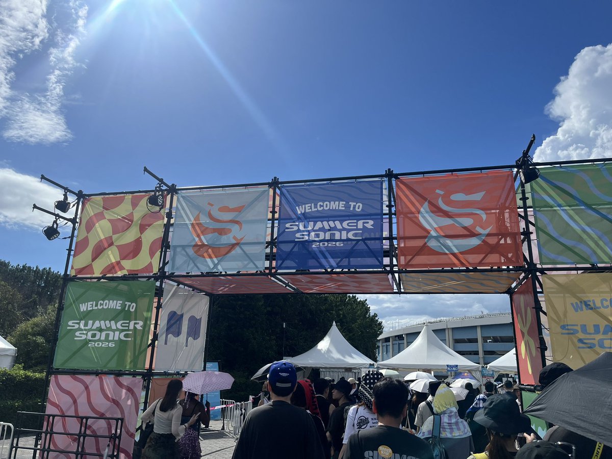 WzeBw2's tweet photo. サマソニ2026

Cardinals
アイナジエンド
KESHI
BUMP OF CHICKEN
Kasabian
FKA TWIGS
MAN WITH A MISSION

今年も楽しかった
咳止まんないけど
ちょっと無理しちゃった https://t.co/qs2HFmOrY4