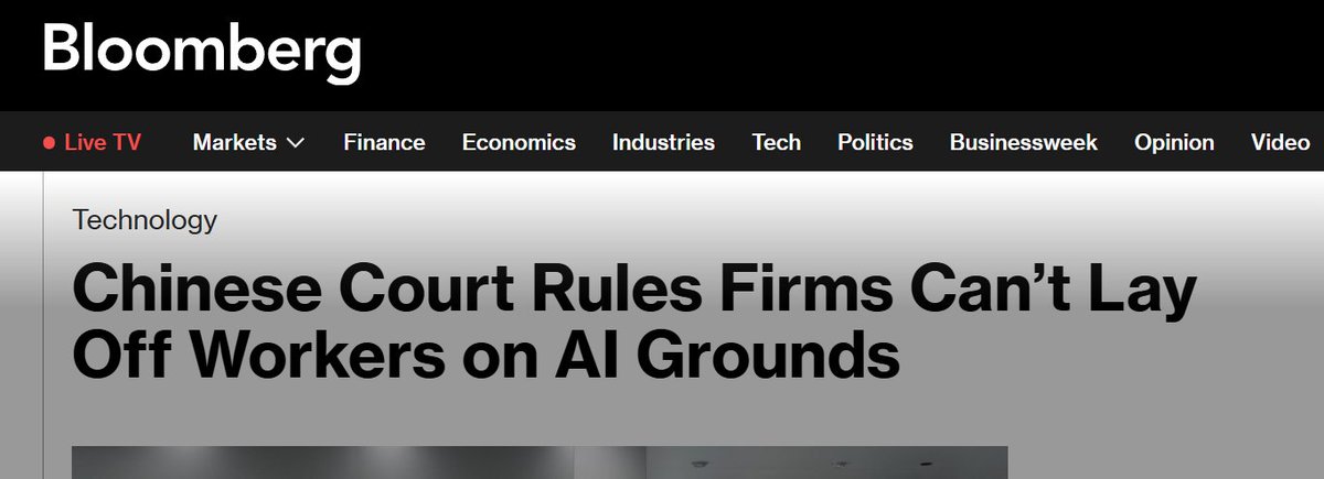PrasadDoesWhat's tweet photo. well, 
componies will not mention the layoff is due to AI. 
isn't it that simple? https://t.co/Jy5VRCpOwn