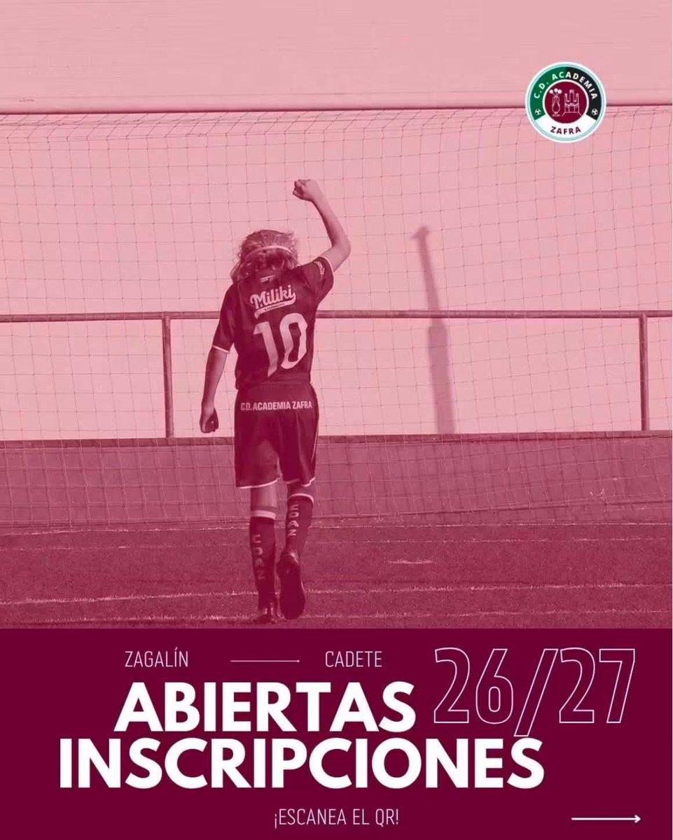 CDZafra's tweet photo. Abierto el plazo Captación CD Academia Zafra 👇 https://t.co/So1EV8TozT