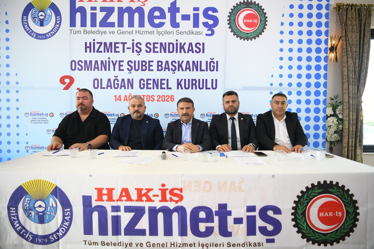 hizmetissendika's tweet photo. OSMANİYE ŞUBEMİZİN GENEL KURULU GERÇEKLEŞTİRİLDİ

Osmaniye Şubemizin 9. Olağan Genel Kurulu, 14 Ağustos 2026 tarihinde gerçekleştirildi.

Haberi okumak için👇
https://t.co/pCvo1qMW9J https://t.co/9kwufReNTz