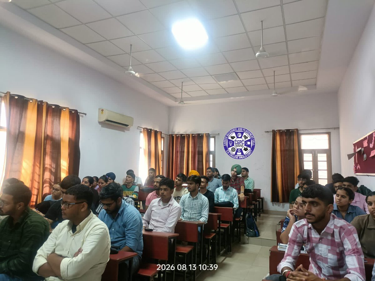 cgpcsdc's tweet photo. 📄✨ Resume Ready, Future Ready!

Career Guidance and Placement Cell (CGPC), S.D. College, Ambala Cantt. organised a Resume Writing Workshop for https://t.co/W4UStSbWQK. III students, led by Ms. Amandeep Kaur.

#CGPC #ResumeWriting #CareerGuidance #SDCollegeAmbala https://t.co/q9MUEZ3O6U
