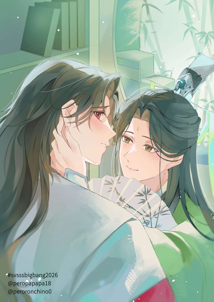peropapapa18's tweet photo. Earlobes and piercings 

Had the honor to draw BingQiu art for #svsssbigbang2026 fic !

Do check it out here: 
https://t.co/mEQsJy6j2Y

It's about Shen Qingqiu learning demon's fashions and culture for his Binghe ☺️

#svsss #人渣反派自救系统 https://t.co/zi4s58LRgB