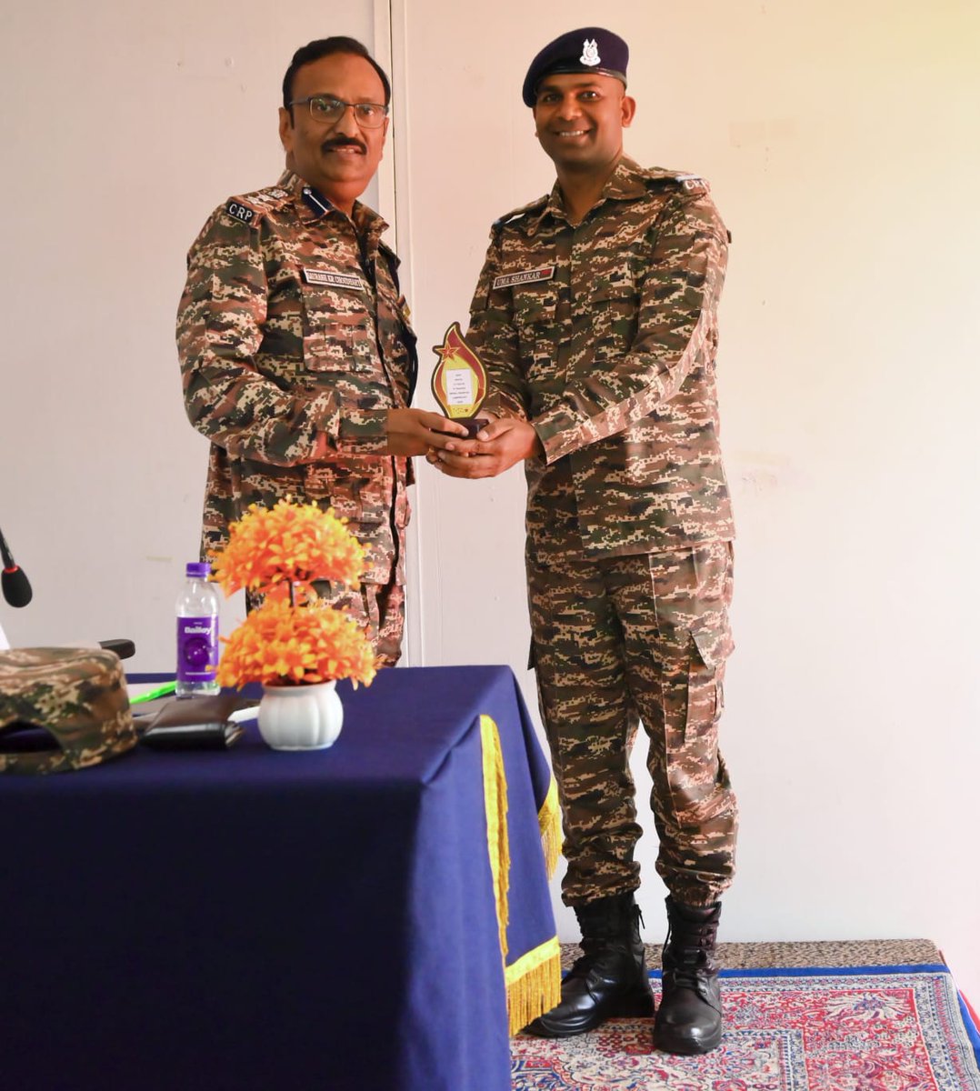 86Bncrpf's tweet photo. The 10th batch of “P I Training” was ceremonially concluded on 14.08.2026 at 86 Bn CRPF, Lamphelpat Imphal, by Commandant 86 Bn CRPF. Trainees with outstanding performance during the training were  felicitated. https://t.co/LchxYiMe2B