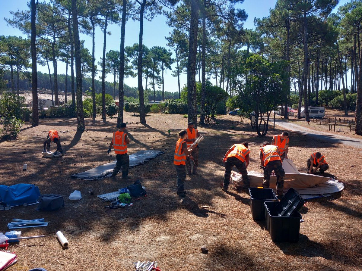 Image de Préfète de la Nouvelle-Aquitaine et de la Gironde - #Solidarité 🤝| Du 10 au 18 août, 40 militaires issus du 3è Régiment du Service Militaire Volontaire