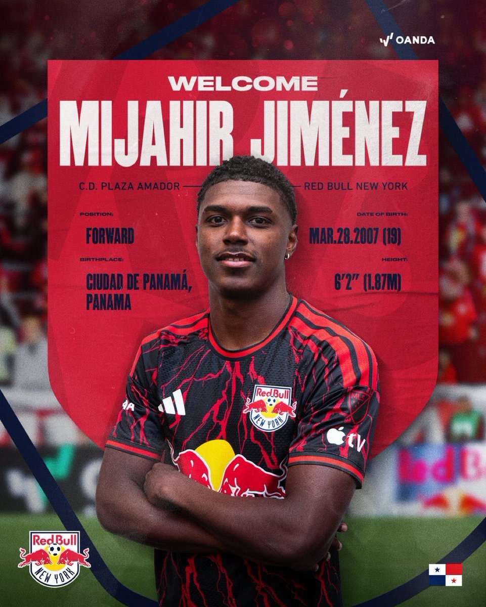 ricardoicaza7's tweet photo. Dos buenas apariciones con el primer equipo fueron suficientes, Red Bull adquiere de manera completa a Mijahir Jiménez al Plaza Amador. 

💯 https://t.co/h1j8BpU2JB