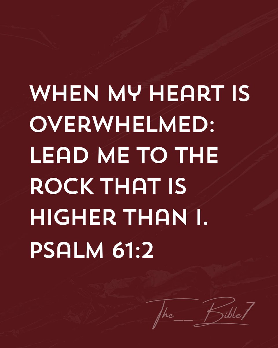 The__Bible7's tweet photo. Psalm 61:2 https://t.co/I56akmBSIE