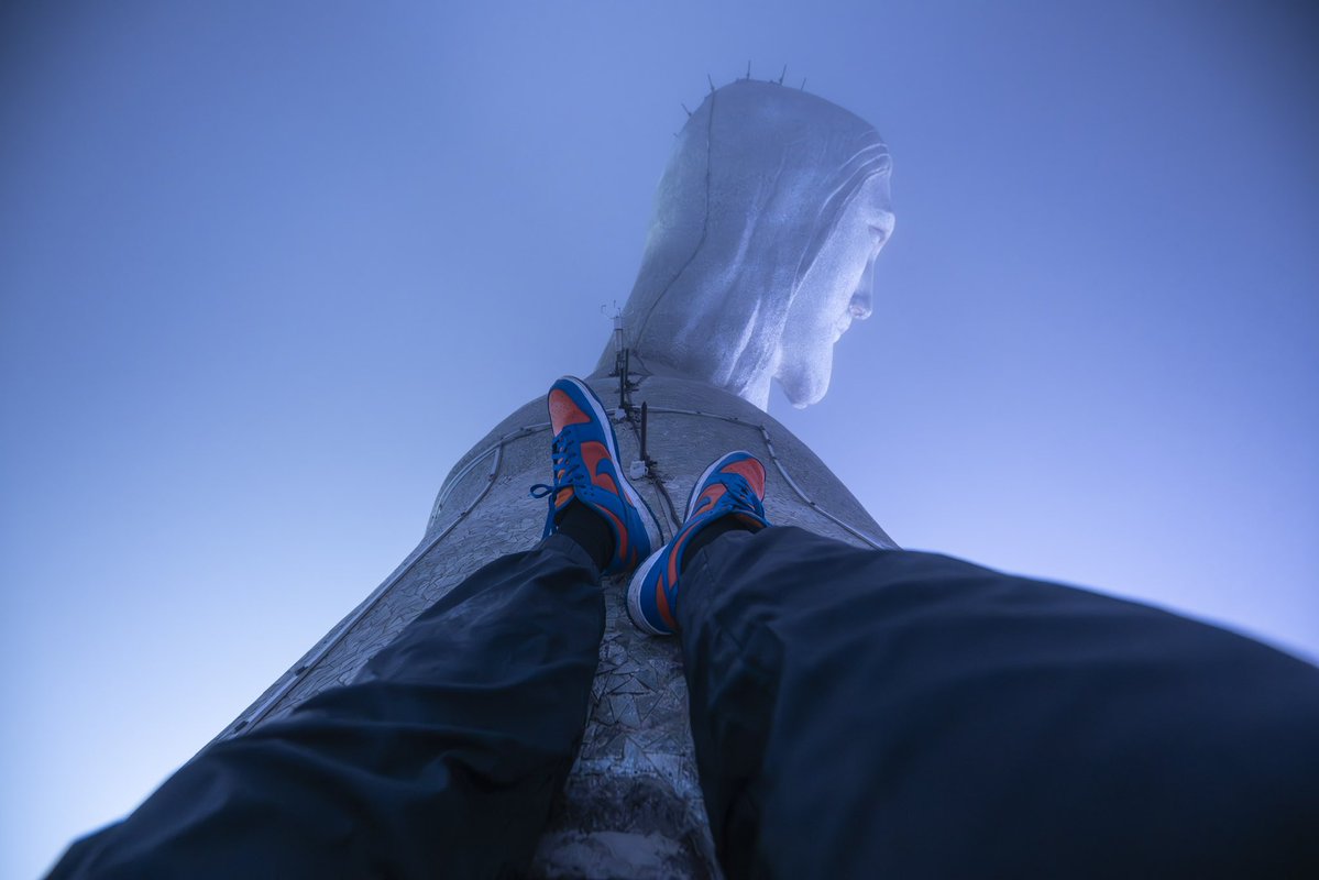 DrifterShoots's tweet photo. A Journey Up Christ The Redeemer.

We spent the day prior disguised as “tourists” in the crowd taking photos outside the giant monument before wandering off towards some stairs that were off chained off and led down to a quiet secluded area.

In this area, there was room to drop off the side of the mountain into the jungle where we could hide. We decided if we could do the same the next day we could hide out and climb our way back up in the night and bypass much of the initial security.

We put up the drone to grab images of the locking mechanism on a secret door in the statues side. We saw what we believed to be a small padlock, and I had one single pair of lock picks with me.

The next day we put the plan in motion, dropping off from our secret area and hiding on the side of the mountain into the jungle all night until it was time to break for the monument.  Up the scaffolding and at the secret door, the picks did the trick and we’d need them once again to access the doors to the arms and head of the statue.

At daybreak with workers below, we made a stealthy climb down and out through a partial jungle area and down railroad tracks to the mountains base. These are some photos from a plan that went off without a hitch.