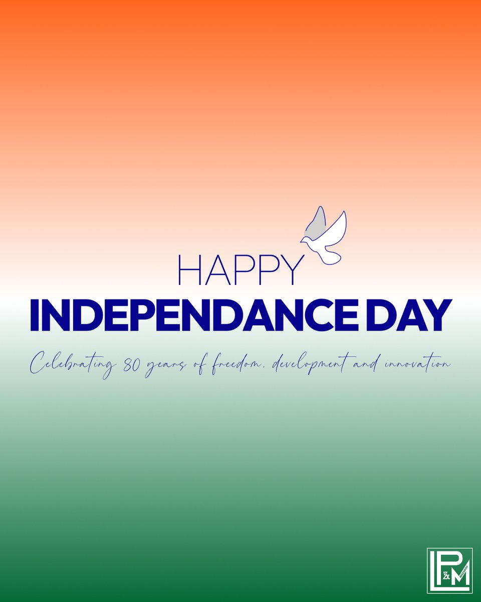 lpmresearch's tweet photo. 80 years of independence, countless dreams realized, and infinite possibilities ahead. Happy Independence Day, India! 
 
#independenceday2026 #independencedayindia #80yearsoffreedom https://t.co/4QFbIoarok