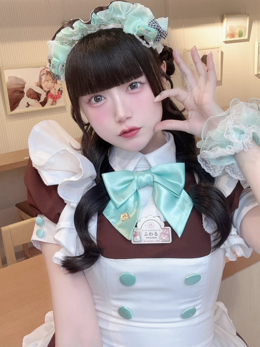 maid_fuwaru_'s tweet photo. 誠実に…💚🫧 https://t.co/y9Q7RvDJs3