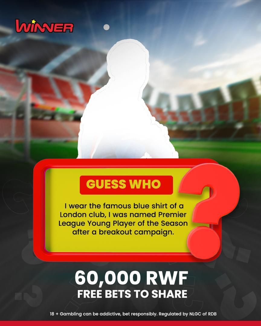 winner_rw's tweet photo. 🏆 Guess &amp; Win from 60,000 RWF #Freebets 🏆

🤑 30 winners; 2,000 RWF each 🤑

How to enter:
1. Comment the correct answer
2. Like our pages
3. Comment your User ID

➡️ Winners announced 3 days after posting

#WinnerRwanda #WinnerRw #guesstheplayer #quiztime https://t.co/AxtvBbZIx1