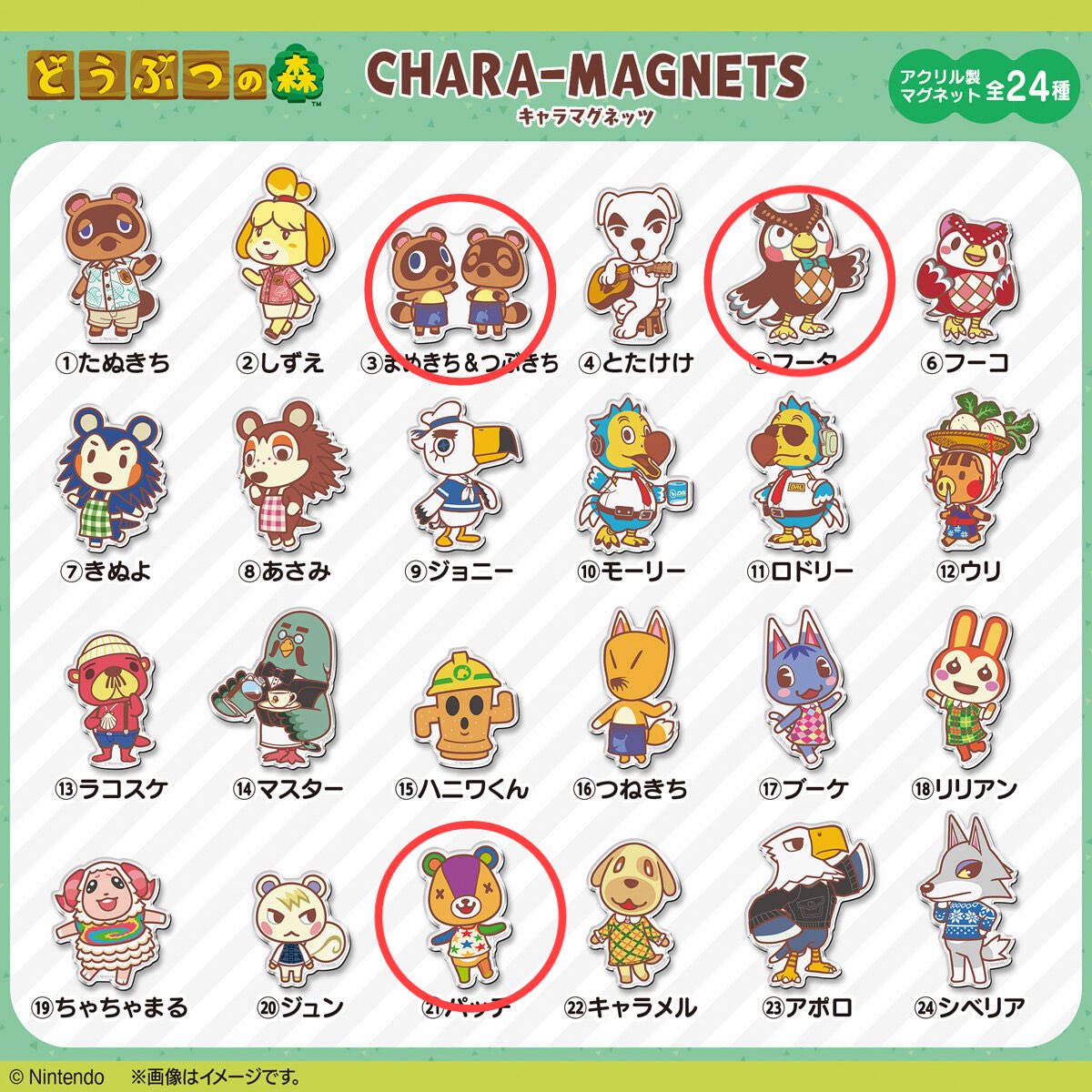 3mi_ko5's tweet photo. 【 交換 】どうぶつの森 キャラマグネッツ マグネット 

譲 : リリアン　あさみ
求 : まめきち&amp;つぶきち　フータ　パッチ

郵送での交換のみ📮
検索からお気軽にお声掛け下さい🌟 https://t.co/L8wDQzyH7X