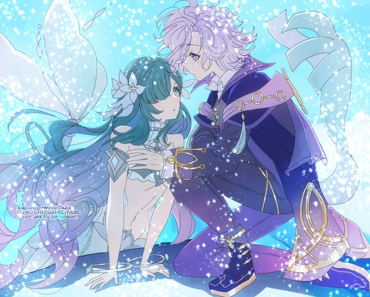 MoonlightDXXIX's tweet photo. Snowfall Swim ❄️

#GenshinImpact #Vodyanitsa #Mitya #Mityanitsa https://t.co/ELlTgTAhcT