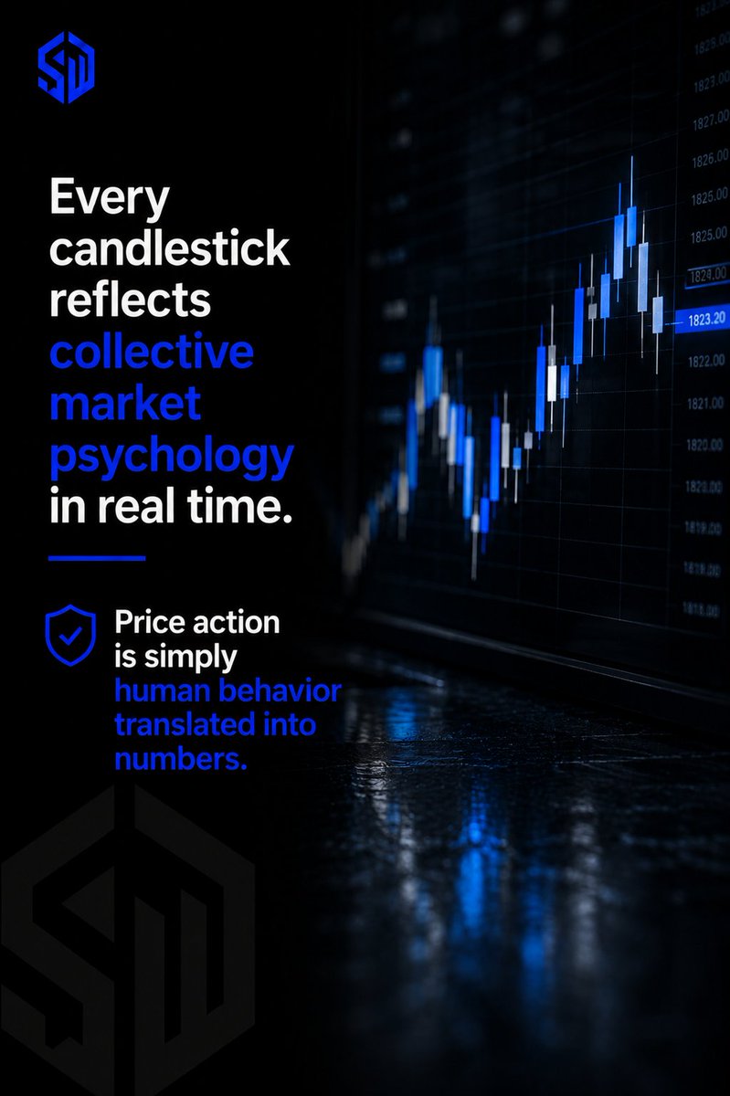 Theswizzway's tweet photo. Every candle tells a story of fear, greed, conviction, and hesitation.

Learn to read the behavior behind the price, not just the pattern on the chart. 📊

What is price action telling you right now? https://t.co/IIYTu8nf4B