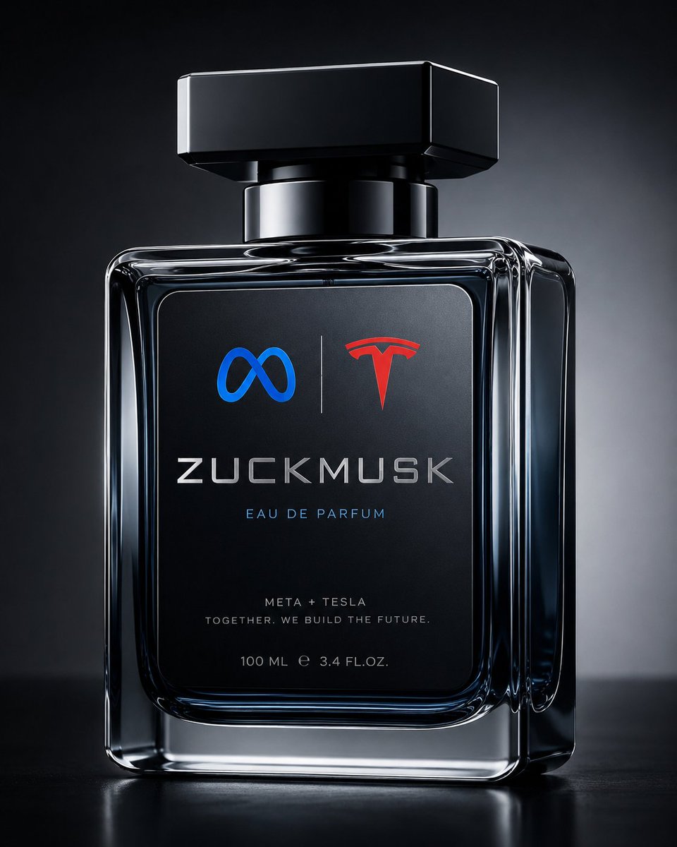 Zeroconsistancy's tweet photo. LIMITED RUN ONLY 50 MADE!!!! exclusive from Matt Zuckerberg and ELONX MUSKX bath water mixed together and blended with techbro sweat and jolt cola notes. You'll smell like a multi trilionaire preorder now only $694.20 per bottle https://t.co/62NST7HAD5