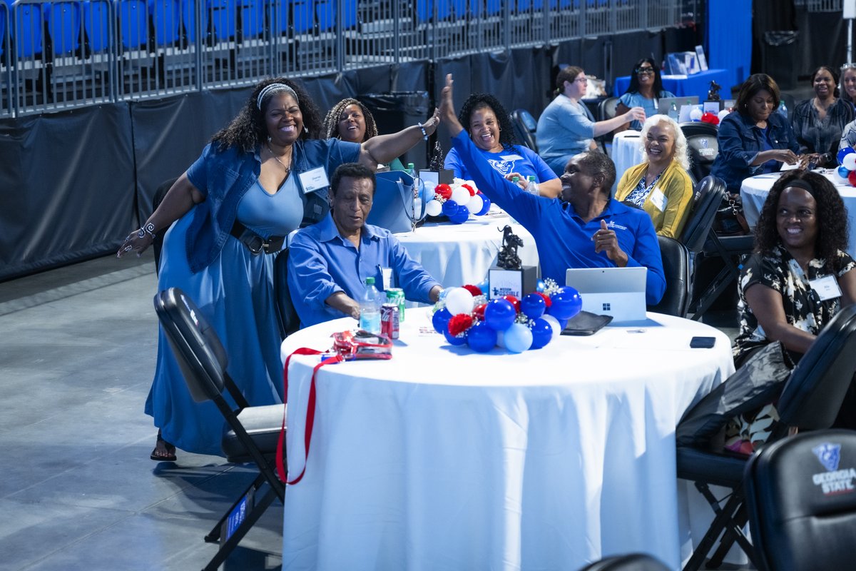 GSU_Perimeter's tweet photo. Mission accomplished! 🕵️‍♀️🐾 Yesterday, we celebrated our incredible faculty and staff at the 5th Annual #PerimeterStaffDay!

From friendly competition to great food and meaningful connections, it was a day filled with appreciation, laughter and Panther pride. 🐾 💙 #PerimeterProud https://t.co/gSoFw0BYMN