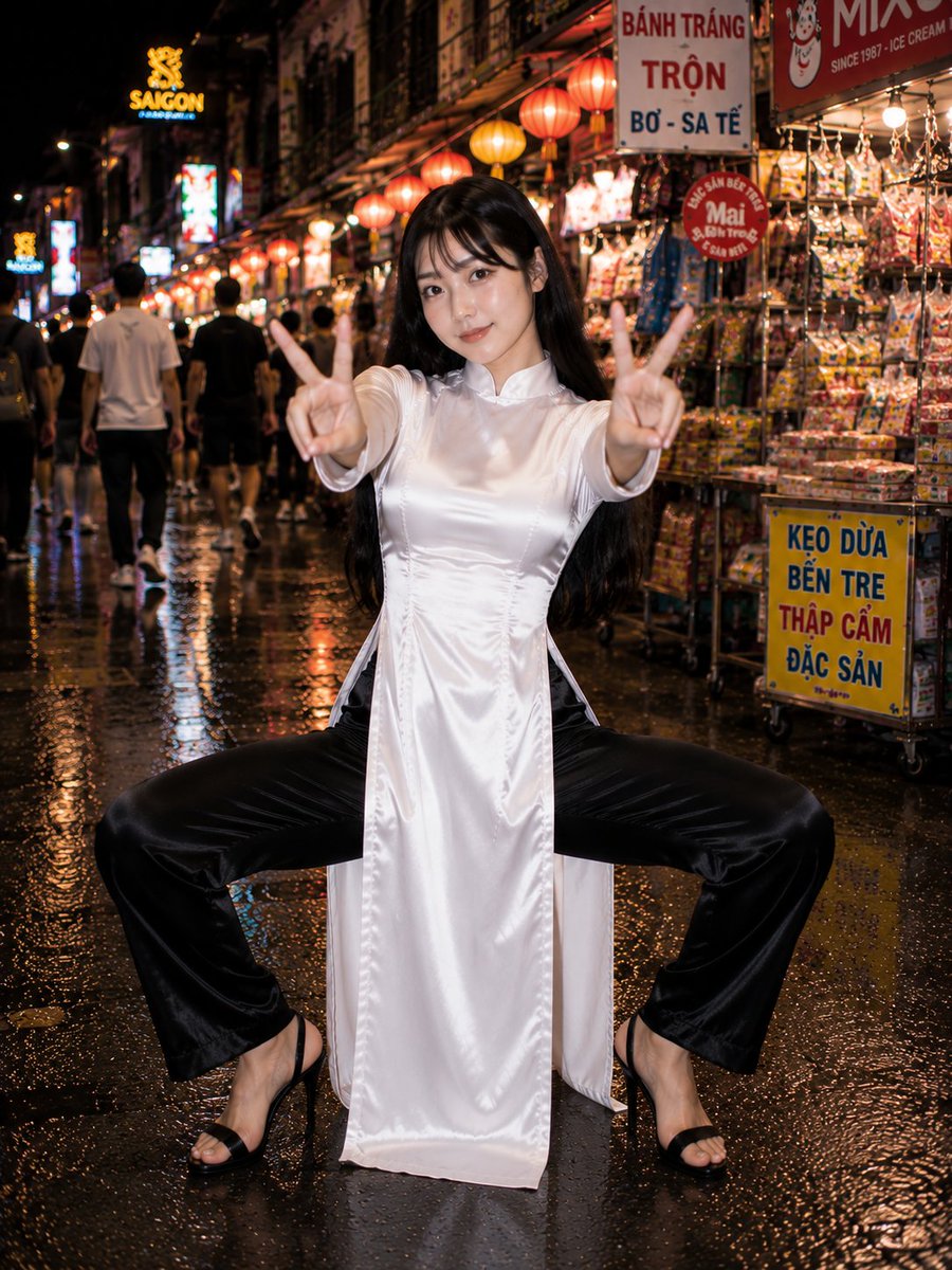 LovePhantom2501's tweet photo. #satin #aodai https://t.co/DeEyVTkGJJ