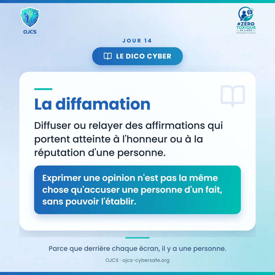 desirr_k's tweet photo. Donner son avis est un droit.

Accuser quelqu'un de faits qu'on ne peut pas établir, c'est de la diffamation. Cela peut nuire durablement à sa réputation.

Avant de partager une accusation : vérifiez.

#ZéroToxiqueEnLigne #Diffamation https://t.co/eb0chUDsn6