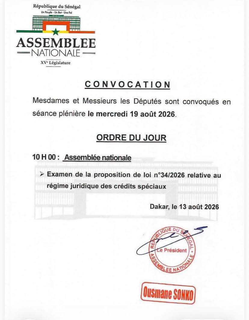babacar29400781's tweet photo. 📌 Le Président Ousmane Sonko convoque les députés en plénière les 17 et 19 août 👏🏾🙏🏿🔥 https://t.co/NzeaqN8CB7