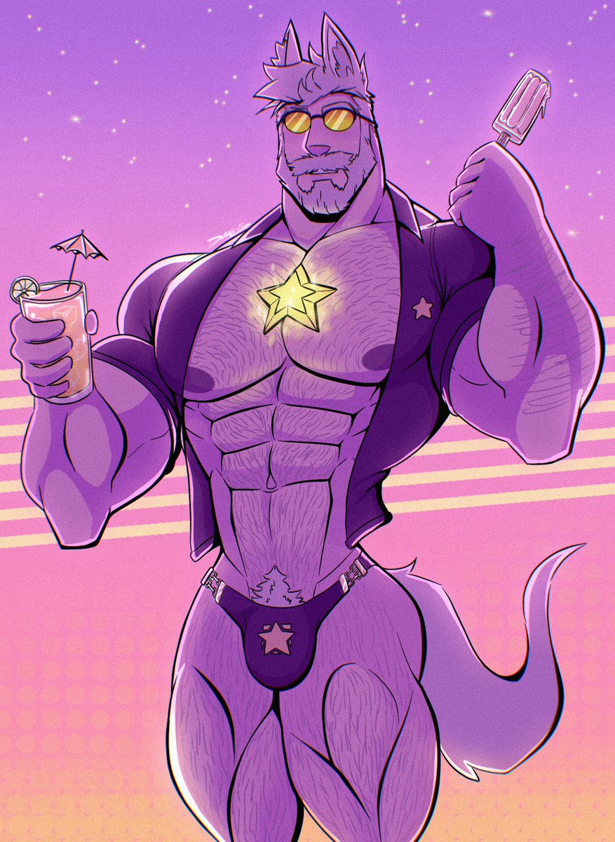 Dani_5Artwork's tweet photo. Cosmic Summer ☀️⭐️✨
#bara #digitalart #muscleman #baraart https://t.co/y0DhqjjG3f