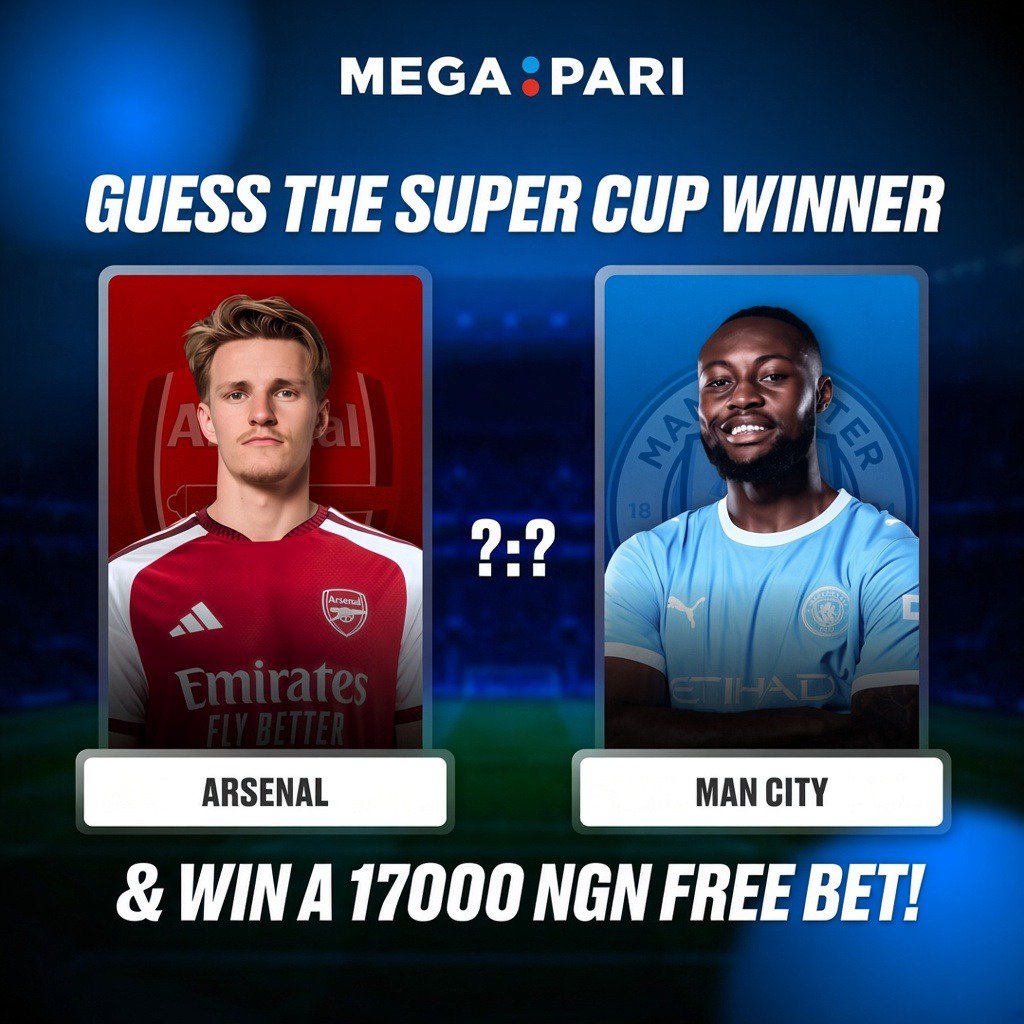 megapari_ngr's tweet photo. 🎁 FREEBET ALERT!

Want to win? Here's how to enter:

✅ Follow us on X/TWITTER, like this post.
💬 Drop your answer in the comments, tag 2 friends, and include your Megapari ID.

🏅 One entry per person. 5 lucky Nigerian winners will be announced on 18 August 2026.

Join the challenge below! > https://t.co/qKF8H1GXR4

#Freebet #Megapari #Betting #Football
