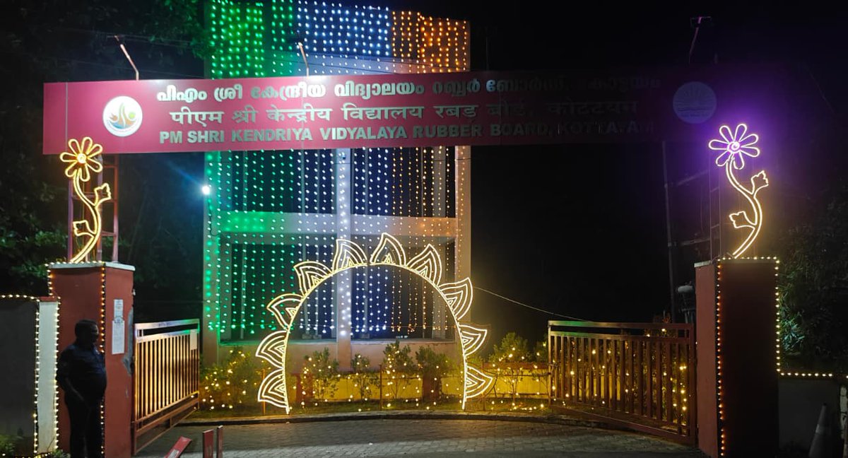 BoardKv's tweet photo. On the eve of the 80th Independence Day, PM SHRI Kendriya Vidyalaya Rubber Board, Kottayam, proudly celebrates the spirit of freedom, unity and patriotism. https://t.co/B5n5E6FkB5