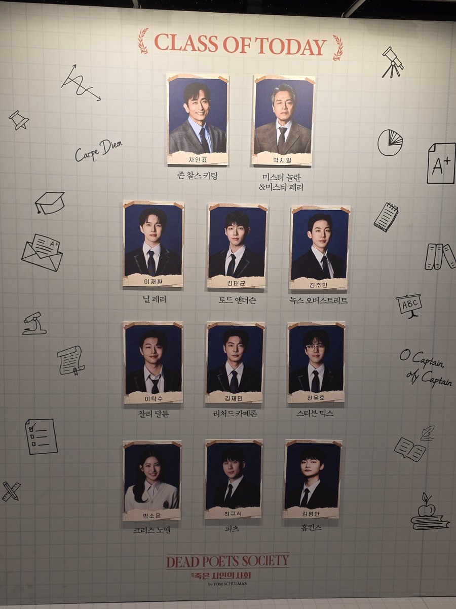 saipiseujelo's tweet photo. 260814 연극 죽은 시인의 사회 봤네요 😎전과 다��� 페어도 있어서 조금 새롭고  좋았네요 🤗

#연극 #차인표 #이재환 #김태균 #김주민 #이탁�� #김재민  #전유호 #박지일  #박소은 #최규식 #김평안 https://t.co/CmfRFvMM2L