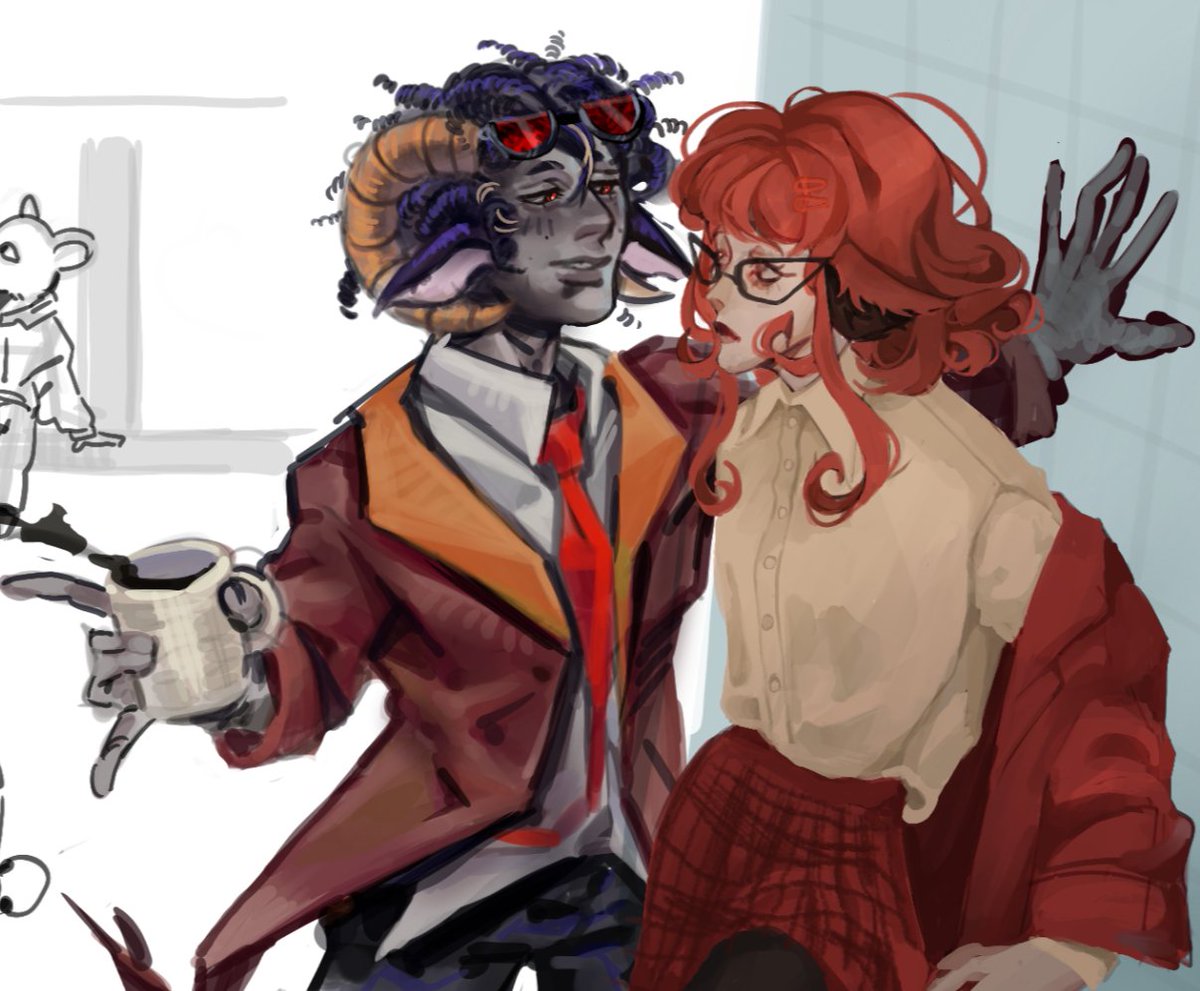 sukdyazh's tweet photo. silly doodles in the magma together with @kawarabka  #animalhospital https://t.co/kSfGUtobWR
