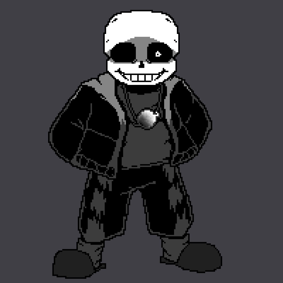 Moon_DMRTIME's tweet photo. [ NO AU Zero point! Sans ]

#undertale #pixelartㅤㅤㅤ https://t.co/3uxaU6DAiV
