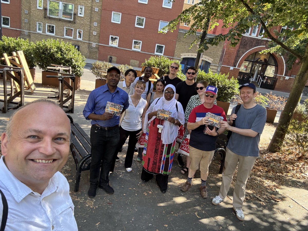 coyleneil's tweet photo. Big @boslabour team out in #SE1 this morning helping local people. Sad to hear Green councillors elected in May are invisible. Too busy trying to cut mental health and dementia services to respond to constituents it seems. https://t.co/7ZJvtPfCQW
