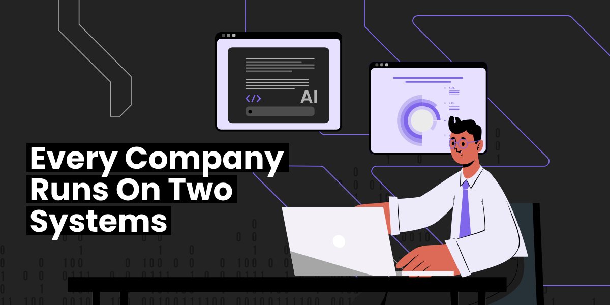 jsaunders_'s tweet photo. Every company I walk into runs on two systems.

The one they bought, and the one their people built around it: the pricing workbook, the Monday export, the Access database in engineering that nobody in IT wants to talk about.

Here's what that second system is telling you: https://t.co/IZUs8EARCu