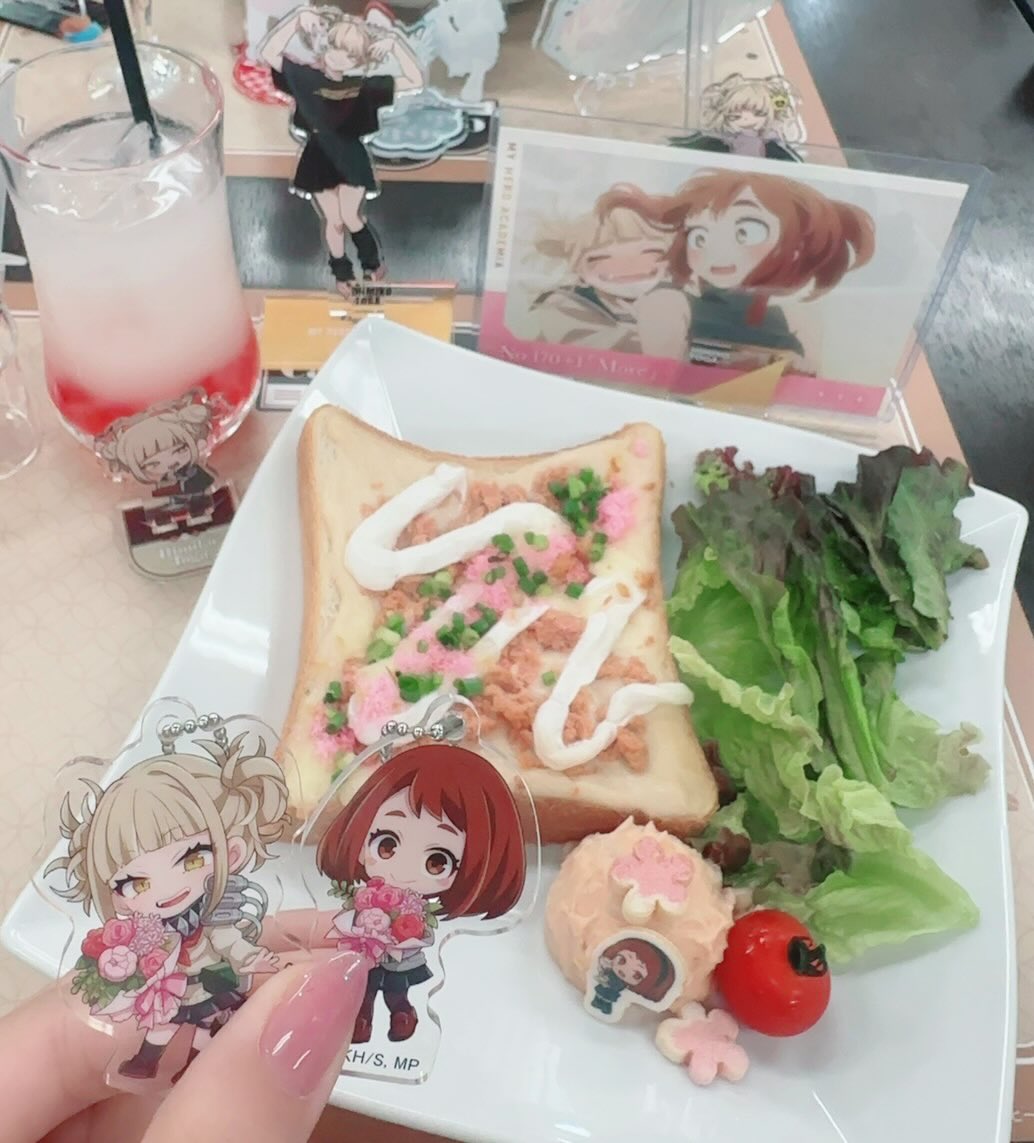 KanayanS08's tweet photo. この日はカフェはしごでヒロアカカフェも行ってきた！！推しドリンクとお茶子ちゃんプレートどっちも美味しかった🥺🤎
コラボカフェ後にふらっと見つけたカフェのプリンアラモードもオシャレだった🍮✨ https://t.co/4GuvkIBzRP