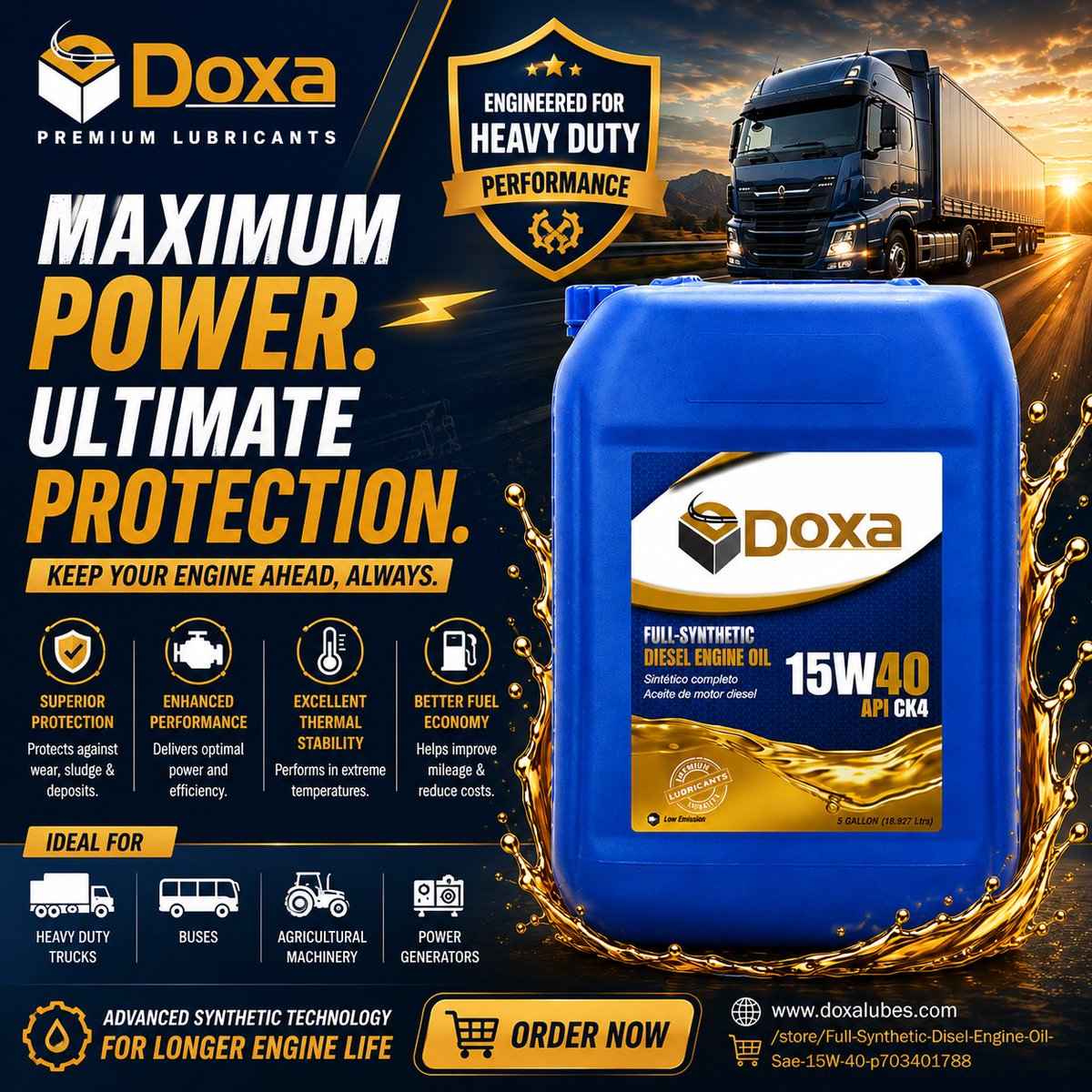 doxalubes's tweet photo. 🚛 Maximum power. Ultimate protection.

🛒 Shop Now: https://t.co/jVESzWGneX

#DoxaLubricants #15W40 #DieselEngineOil #APICK4 #HeavyDuty https://t.co/9Dfg2gteur