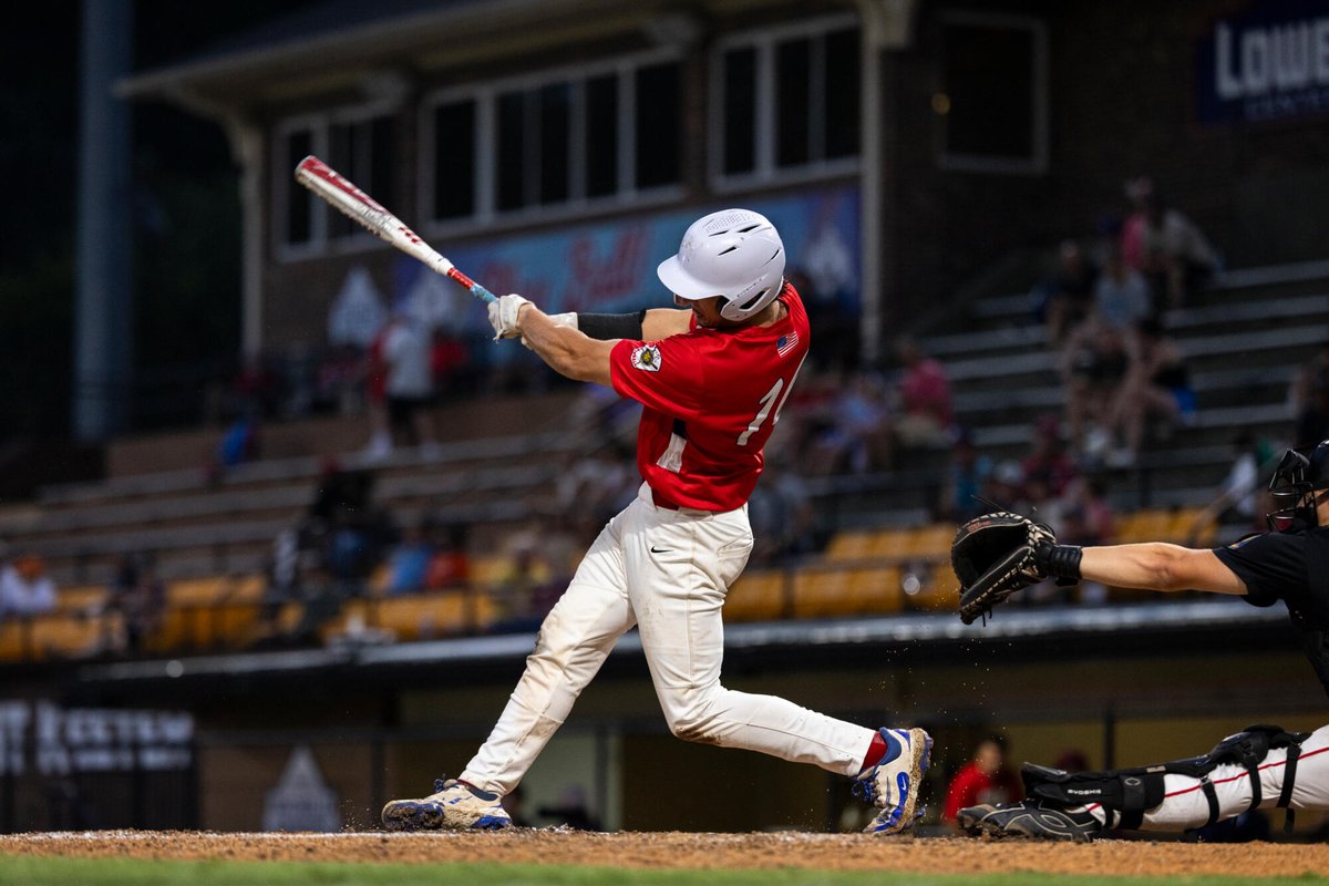AmericanLegion's tweet photo. The action continued until the wee hours of the morning, but we saw @Post316Baseball and @Tupelo49ersBSB notch their first wins at @legionbaseball World Series.

Day 2 is on deck! Today's action gets underway at 4PM ET. Grab your seat and catch every pitch live on @ESPNPlus 

#alws26