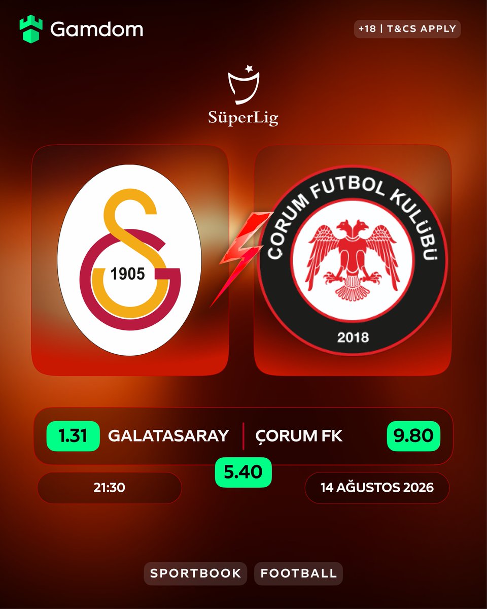 GamdomTopluluk's tweet photo. 📣 MAÇA HAZIR MISINNN? 📣

Galatasaray 🆚 Çorum FK

Bizi takip edip, gönderiyi beğenen ve yorumlarda maçın skorunu doğru tahmin eden 3 kişiye 50$! 💥

Gamdom🆔'lerinizi tahminlerinizle beraber yorumlara bırakmayı unutmayın 😉 

🔗https://t.co/JQcL8cuEWg

#Galatasaray #GSvÇFK https://t.co/7L002hm1cL