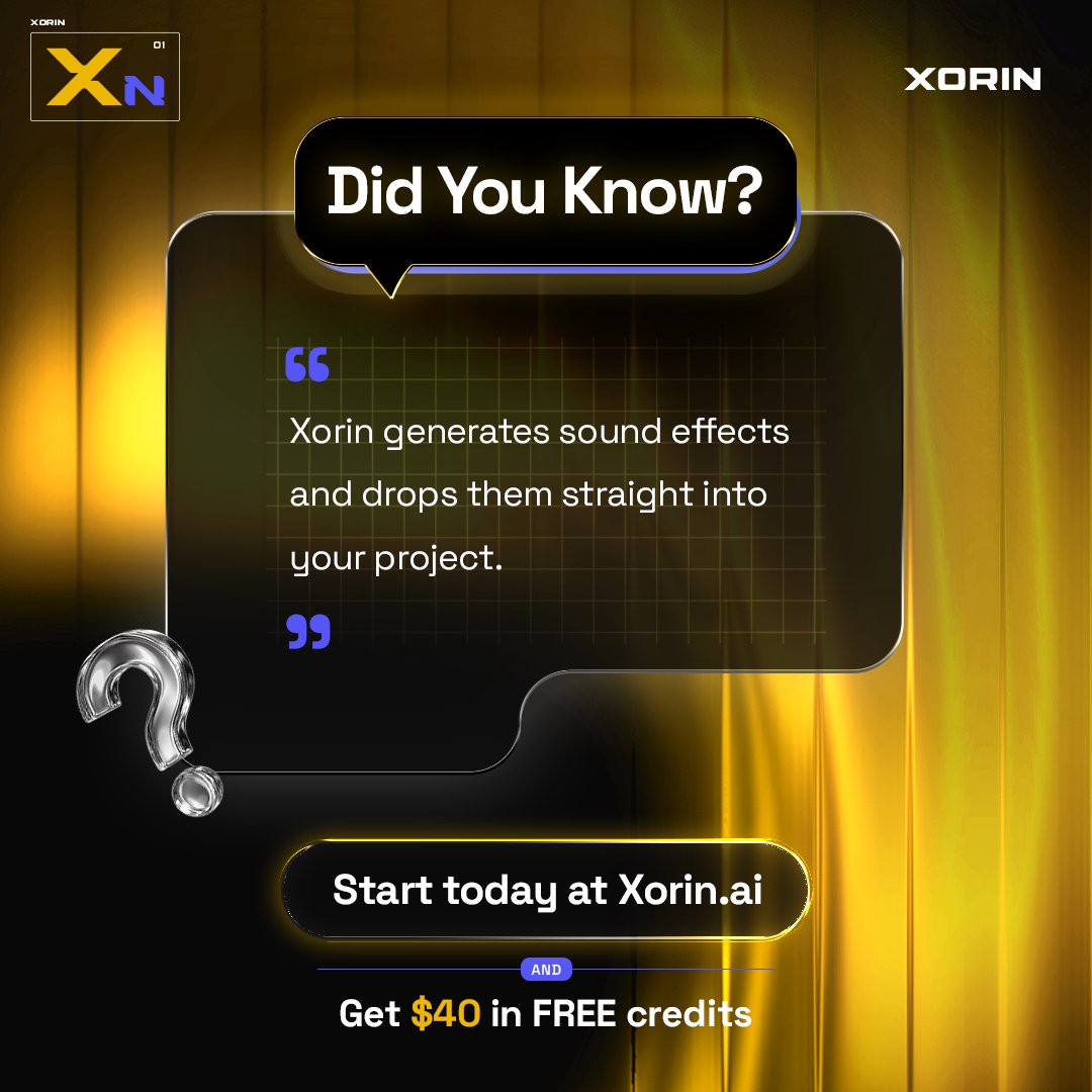 Lysto_GG's tweet photo. The door needs a creak.

Half an hour later you're four hundred creaks SFX and not one clicks.

Xorin generates it and drops it straight into your project.

Hire Xorin today and get $40 free credits at https://t.co/vjLhoCAM58

#XorinByLysto #MadeWithUnity #GameDev #Lysto #AIGaming