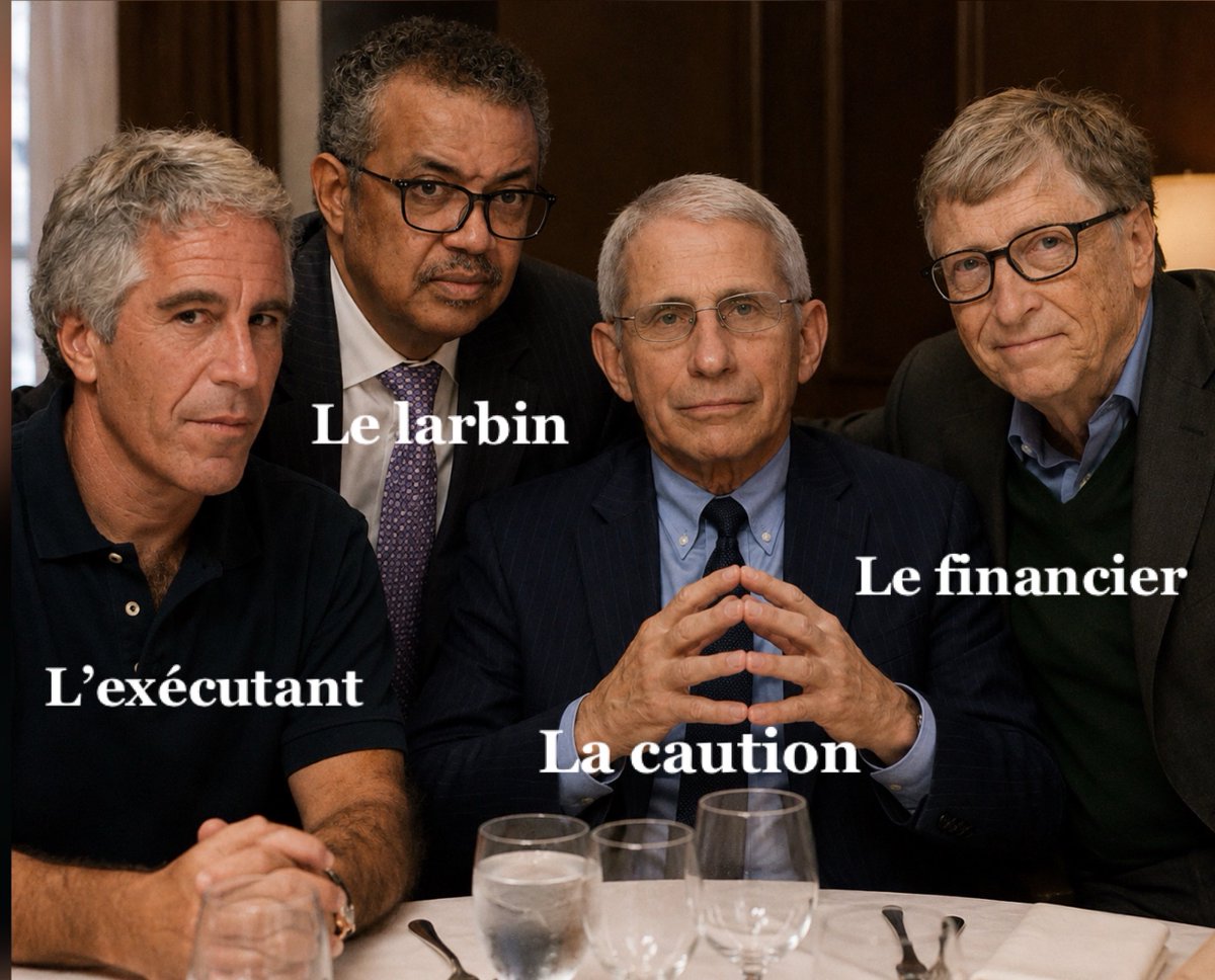 AutantSavoir's tweet photo. En résumé, Jeffrey Epstein a été impliqué dans les discussions autour de la préparation et de la gestion des pandémies, avec la complicité des Rothschild, de l’OMS, par l’intermédiaire de Tedros A. Ghebreyesus, ainsi que de Bill Gates et de l’immunologiste Anthony Fauci.

#Covid https://t.co/5M0jBZ6EQK