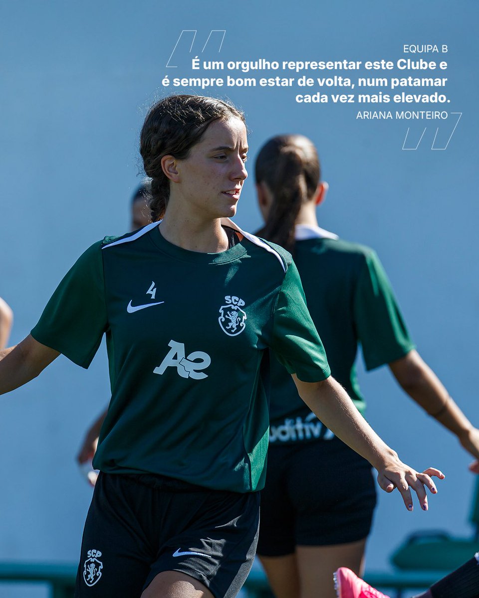 FutFemSCP's tweet photo. As nossas Leoas da Equipa B, Sub-19 e Sub-17 já preparam a nova época 🟢⚪️ https://t.co/FAOJTb49y4
