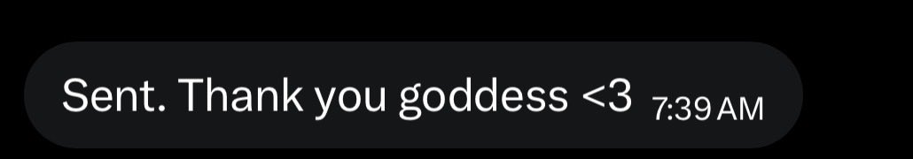 goddessmidnitee's tweet photo. I love watching someone go from “i’m not sure” to “sent” https://t.co/LWVAFKBegL