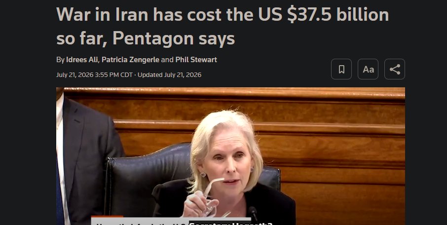 GlobalHitman's tweet photo. @russvought Oh those carriers are so so expensive... 

For the cost of not doing the Iran war we could of had 2 carriers? lol. https://t.co/QKznPJtYYF