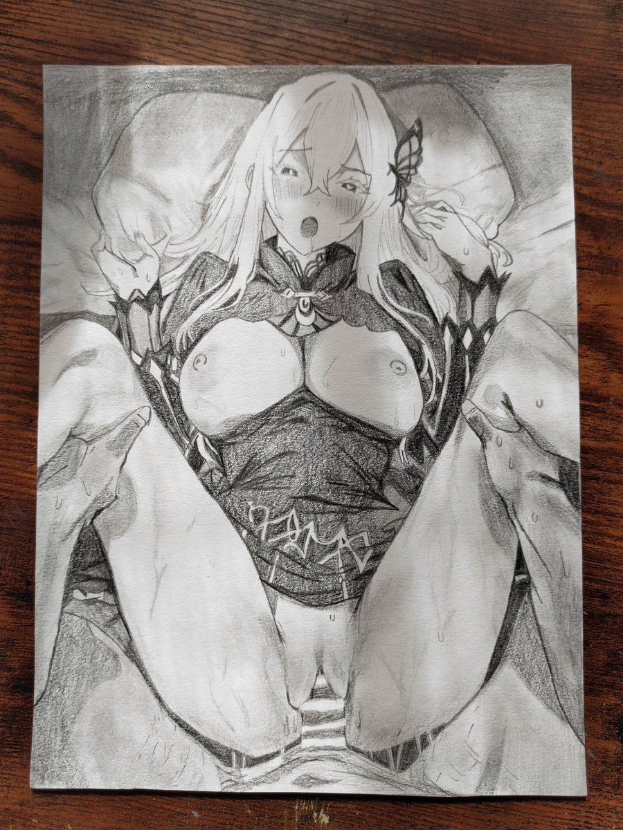 o7onez's tweet photo. I posted this because I received many requests on TikTok to show the whole thing.#リゼロ #drawing #ReZero #Echidna https://t.co/NrIF0ZPFaA