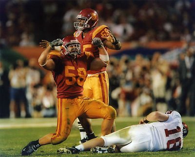 MRittCGS's tweet photo. From a scouting perspective, @LofaTatupu51 was an instinctive, physical and highly intelligent middle linebacker whose processing speed consistently allowed him to play faster than his timed speed

After beginning his career at Maine, Tatupu transferred to @uscfb, where he started 25 games and led the Trojans in tackles in both 2003 and 2004. He finished his USC career with 202 tackles, 25 tackles for loss, 9 sacks and 7 interceptions, while helping USC win back-to-back AP National Championships in 2003 and 2004

As a junior in 2004, Tatupu posted 104 tackles, 13.5 tackles for loss, 6 sacks and 3 interceptions, earning First-Team All-Pac-10 and https://t.co/JMGb0J3mMS First-Team All-American honors

Tatupu’s biggest strengths were his instincts, anticipation, play recognition and ability to diagnose blocking schemes quickly. He played downhill with physicality, took efficient pursuit angles and consistently put himself around the football. In coverage, his awareness and understanding of route concepts helped him overcome average long speed.

Pre-Draft Testing and Measurements 

Height: 5’11⅞”
Weight: 238 lbs.
40-Yard Dash: 4.72 
10-Yard Split: 1.63 
Bench Press: 23 reps 
Vertical: 35” 
Broad Jump: 9’8” 
20-Yard Shuttle: 4.21 
Three-Cone: 7.32 

The @Seahawks traded up to select Tatupu 45th overall in the second round of the 2005 NFL Draft, and his USC traits translated immediately. He started all 16 games as a rookie, recorded 104 tackles, 4 sacks and 3 interceptions, earned a Pro Bowl selection and helped Seattle reach Super Bowl XL

Tatupu went on to earn three consecutive Pro Bowl selections from 2005-07 and First-Team AP All-Pro honors in 2007. Over six seasons with Seattle, he started all 84 games he played and totaled 552 tackles, 10 interceptions, 8.5 sacks and 7 forced fumbles

From an evaluation standpoint, Tatupu is a strong example of why linebacker scouting goes beyond size and timed speed. His instincts, preparation, leverage, toughness and football intelligence created functional playing speed
