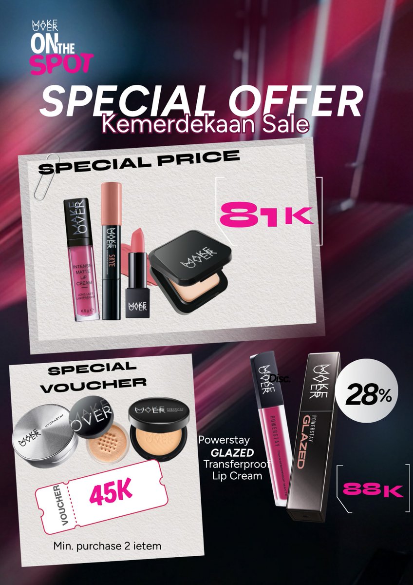 cilatafluver's tweet photo. PROMO MASSTIGE - MERDEKA SALE 
Cuma 14 - 17 Agustus 2026 yang mau jastippp bolee yaaa, nanti bisa aku anterin
#sekitargarut #makeover #promomerdeka #zonauangㅤ https://t.co/JENxelYlwo