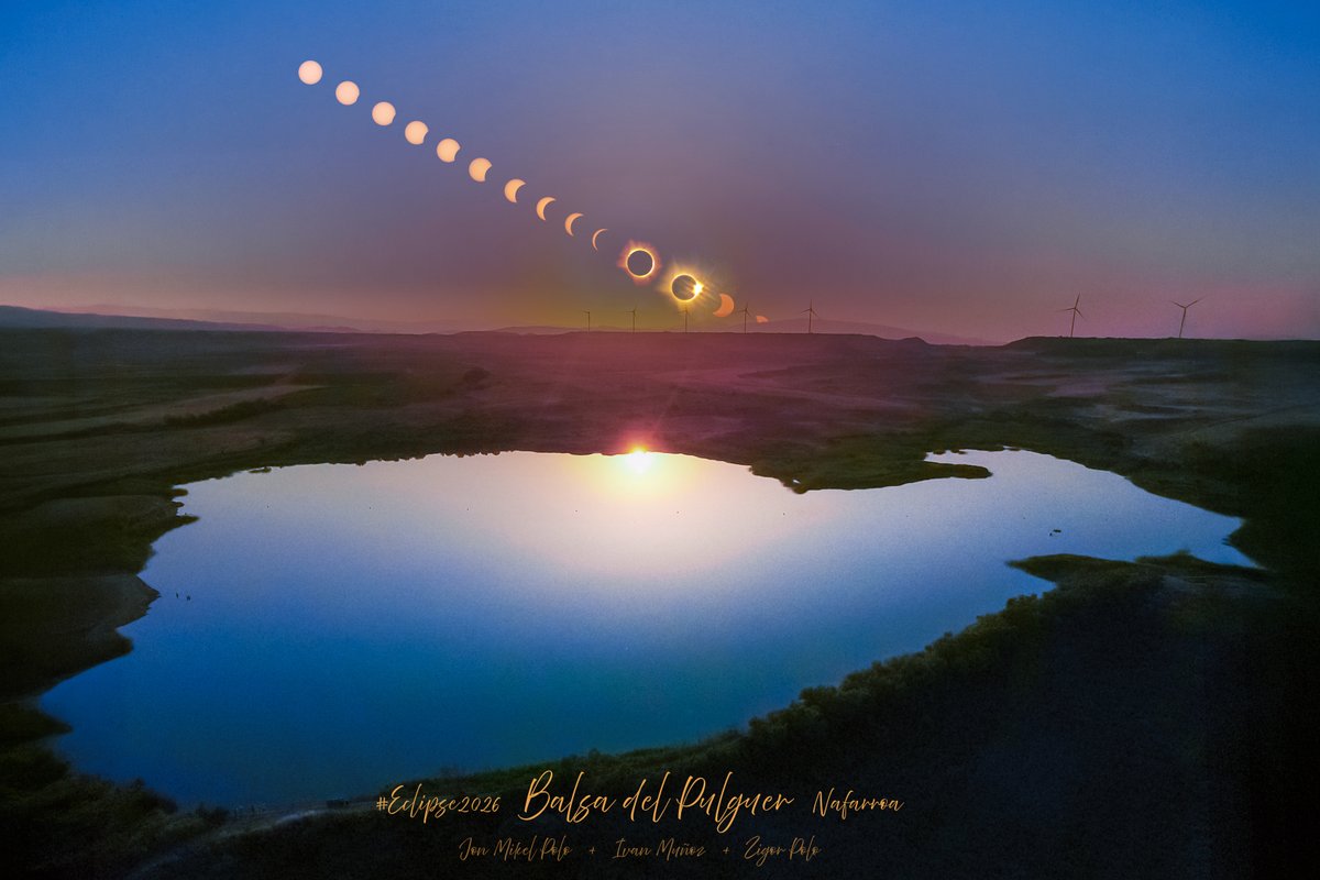 RedvamasIA's tweet photo. #Eclipse2026 Balsa del Pulguer, Nafarroa.
#Eclipse #tríodeeclipses https://t.co/mSze290jpZ