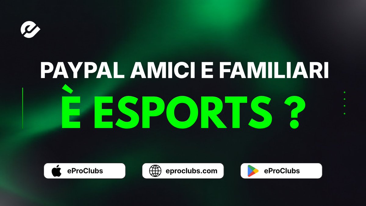 eProClubs_'s tweet photo. Può definirsi esport una "competizione" in cui per partecipare devi inviare dei soldi con PayPal Amici e Familiari?

Risposta media: "Eh ma le tasse"

In 15 anni ne abbiamo visto di tutti i colori.
Admin spariti con i soldi, montepremi pagati a metà, costi aggiuntivi comparsi a competizione iniziata e condizioni che cambiavano a campionato in corso. Non serve nemmeno fare il solito discorso su cosa sia legale o meno perché sarebbe banale e non ci interessa fare l'ennesimo processo a quello che è stato.

Stiamo costruendo una struttura per fare un enorme passo in avanti.

Attualmente un player che paga per partecipare a una competizione non sa chi sta ricevendo quei soldi, per cosa sta pagando, quali sono le condizioni e quali tutele ha se qualcosa va storto. Non può essere ancora tutto basato sulla fiducia verso un admin generico su Discord e un account Paypal con pagamenti non tracciabili.

È il motivo per cui negli ultimi mesi abbiamo creato il nostro primo step: Electronic Pro Clubs ASD. 
Non perché da domani tutti i problemi spariranno, ma perché sappiamo quale è la destinazione e vogliamo dare gli strumenti giusti per farlo.

Permettere a chi organizza eventi e ha progetti di farlo in maniera regolare e dare a chi partecipa maggiori garanzie e tutele, soprattutto considerando quanti ragazzi minorenni fanno parte di questa community.

Prima la tutela, poi il montepremi.